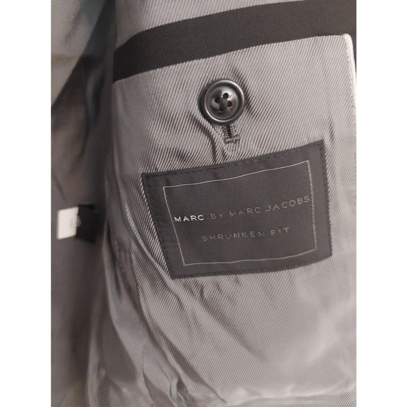 Marc by Marc Jacobs Black Lined Wool Blazer Suit Jacket Sz S/P Small NWT $448 - Picture 10 of 14